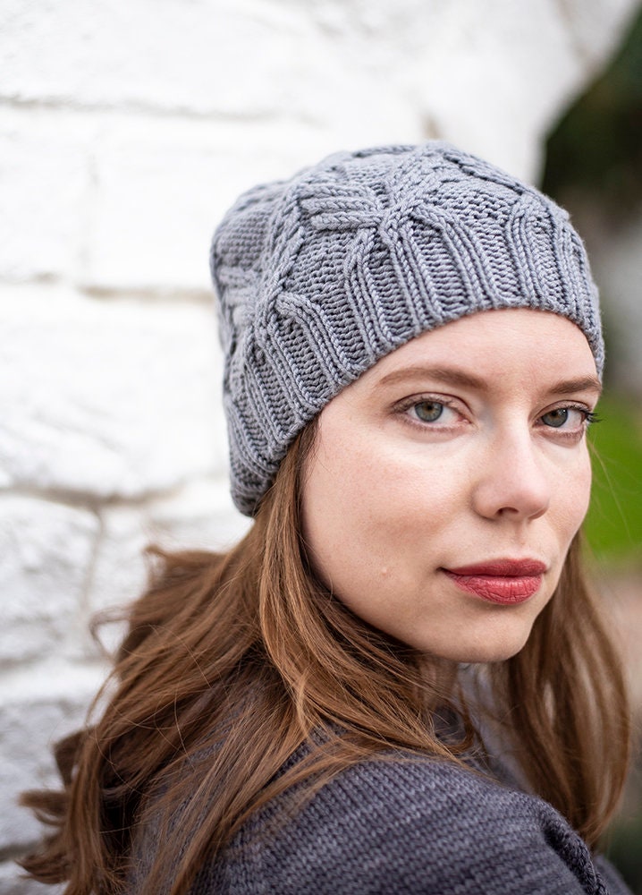 INSTANT DOWNLOAD PDF Knitting Pattern for Women Men Aran Hat With ...