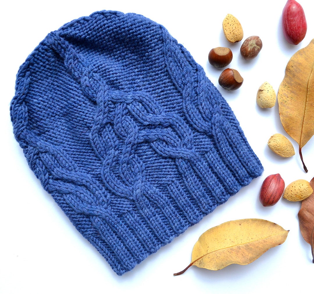 INSTANT DOWNLOAD PDF Knitting Pattern for Women's Aran Hat With Cables ...