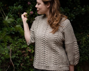 INSTANT DOWNLOAD PDF Knitting Pattern for Women's Sweater - Etsy