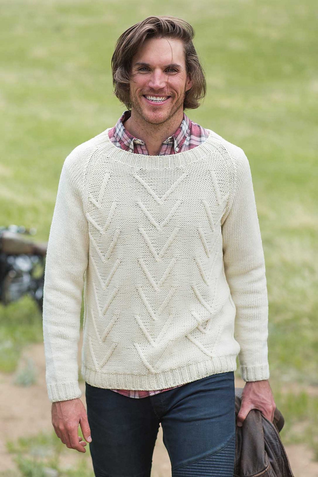 Merino Aran Anleitung Herrenpullover Strickanleitung