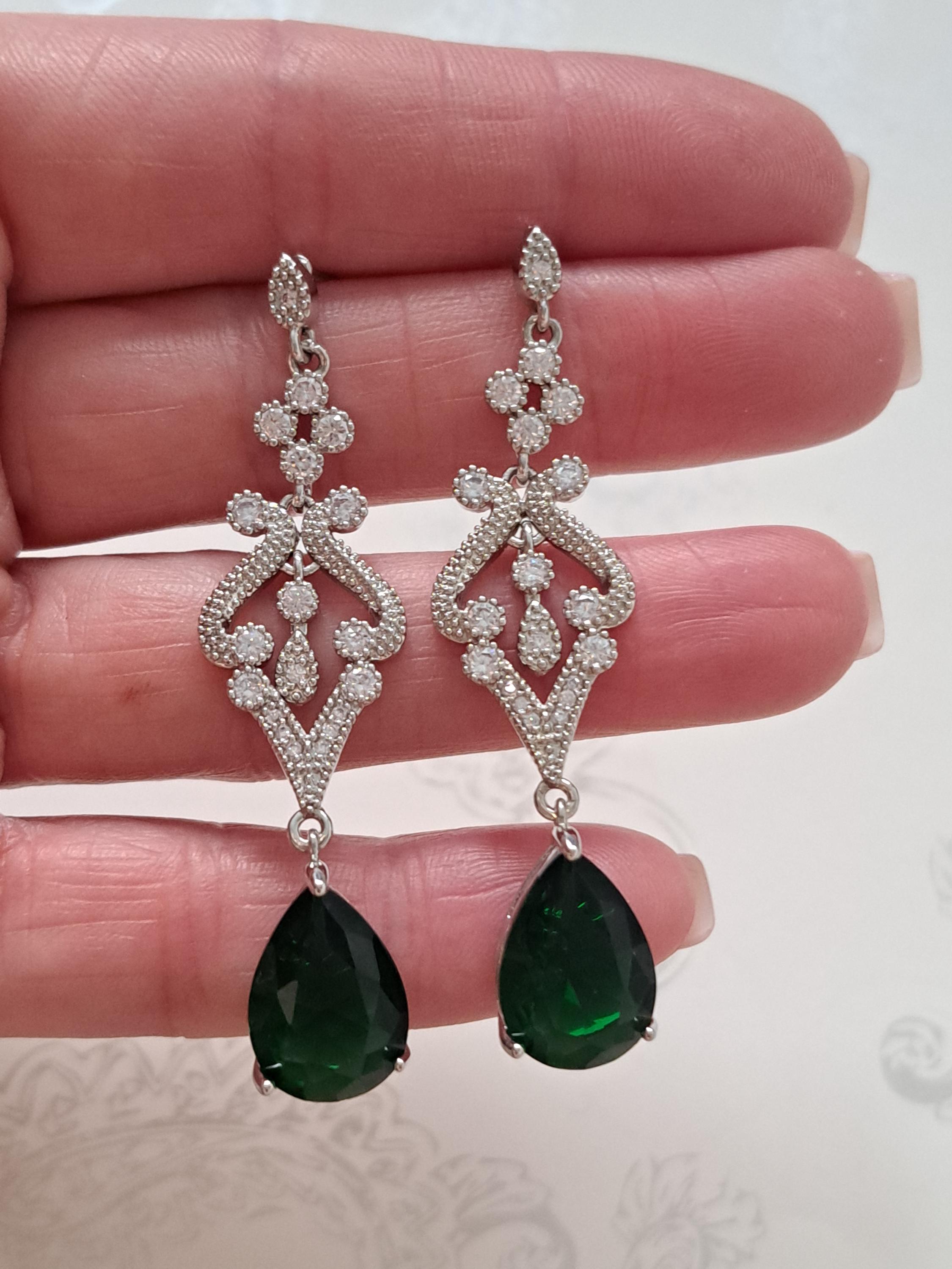 Orecchini Pendenti A Bottiglia Di Champagne Con Zirconia Cubica – Fatti A Mano, Strass, Regalo Per Matrimonio E Feste