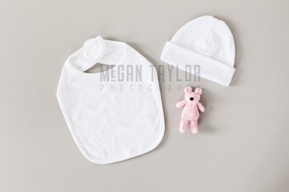 Download Stock Styled Photography Baby Bib And Cap Mockup File - Website Mockup PSD Template Free Download