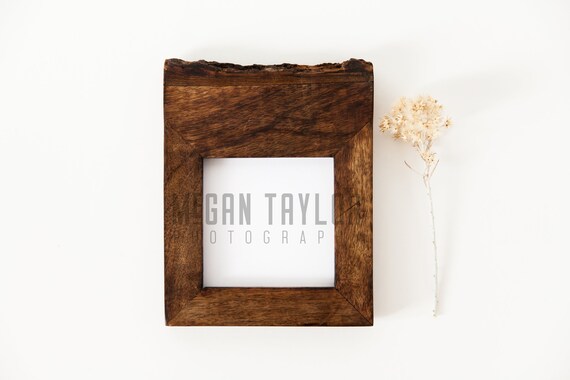 Styled Stock Photography Wood Frame Mockup File Square Wood
