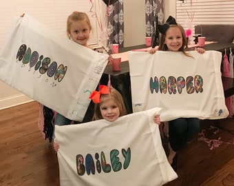 Girls Dance Cheerleading Squad Sleepover Party T-Shirt Personalised Top Name