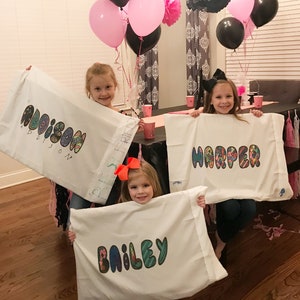 Color me Personalized Pillow Case | Slumber Party | Sleepover Gifts | Sleepover Activity | Party Favor | Craft Project