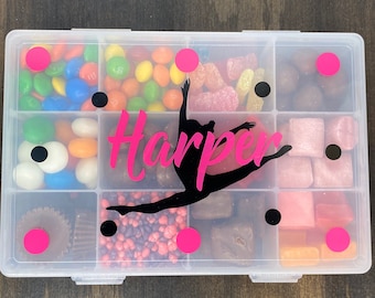 Personalized Travel Snacklebox | Snack Box | Personalized Snack Box | Dance Recital Gift | Dance Sister Gift | Recital Gift | Girl Gift