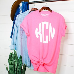 Sale! Cheap Monogrammed shirt monogram unisex tshirt custom personalized shirt short sleeve monogrammed shirt bridal party wedding gift