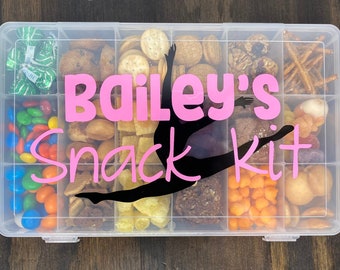 Personalized Travel Snacklebox | Snack Box | Personalized Snack Box | Dance Recital Gift | Dance Sister Gift | Recital Gift | Girl Gift