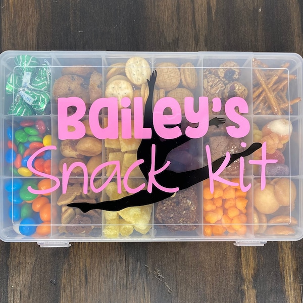 Personalized Travel Snacklebox | Snack Box | Personalized Snack Box | Dance Recital Gift | Dance Sister Gift | Recital Gift | Girl Gift