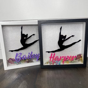 Personalized Dance Shadow Box | Competition Pin Holder | Display Case | Dance Recital Gift