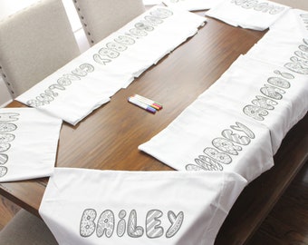 Personalized pillowcases to color sales