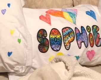 Color me Personalized Pillow Case | Slumber Party | Sleepover Gifts | Sleepover Activity | Party Favor | Craft Project