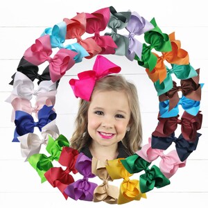 Girl Bows Hair Bows Dollar Bows Little Girl Bows 10/% OFF! 4-inch bows Alligator Clips Baby Bows Cheap Bows Set of 25- Bow Clips