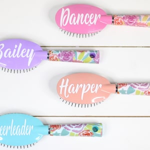 Personalized Gift | Slumber Party Gift | Cheer Gift | Dance Team Gift | Dance Hairbrush | Cheer Hairbrush |Accessories | Girl Gifts | Sister