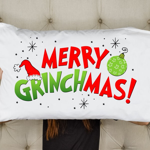 Christmas Pillowcase Etsy