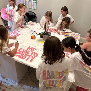 We Like To Party Pillow Case | Slumber Party | Sleepover Gifts | Sleepover Activity | Party Favor | Craft Project | Color Me