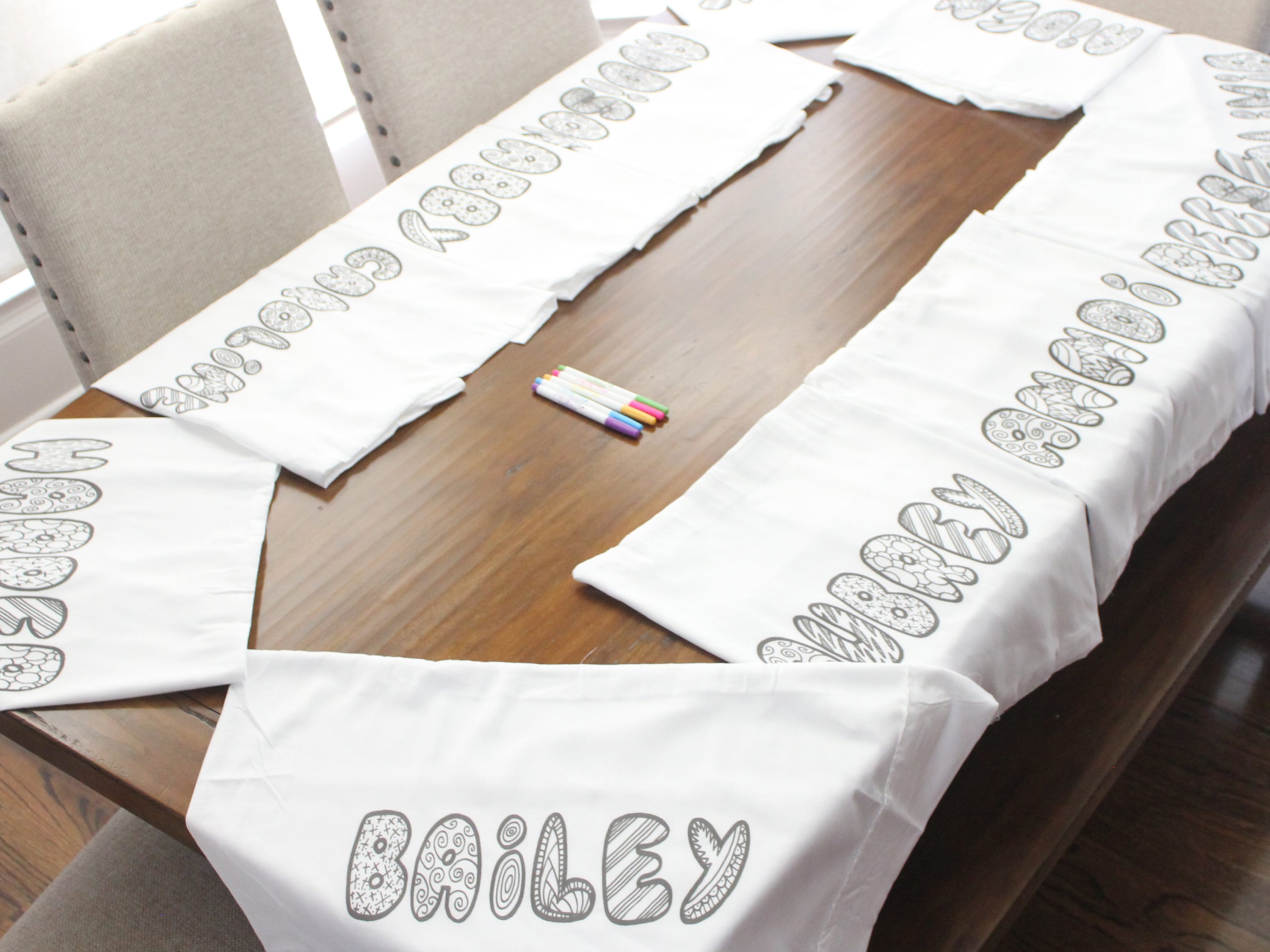 Color me Personalized Pillow Case | Slumber Party | Sleepover Gifts | Sleepover Activity | Party Favor | Craft Project