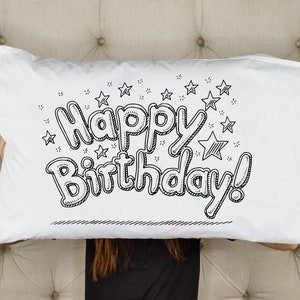 Color me Personalized Pillow Case | Slumber Party | Sleepover Gifts | Sleepover Activity | Party Favor | Craft Project