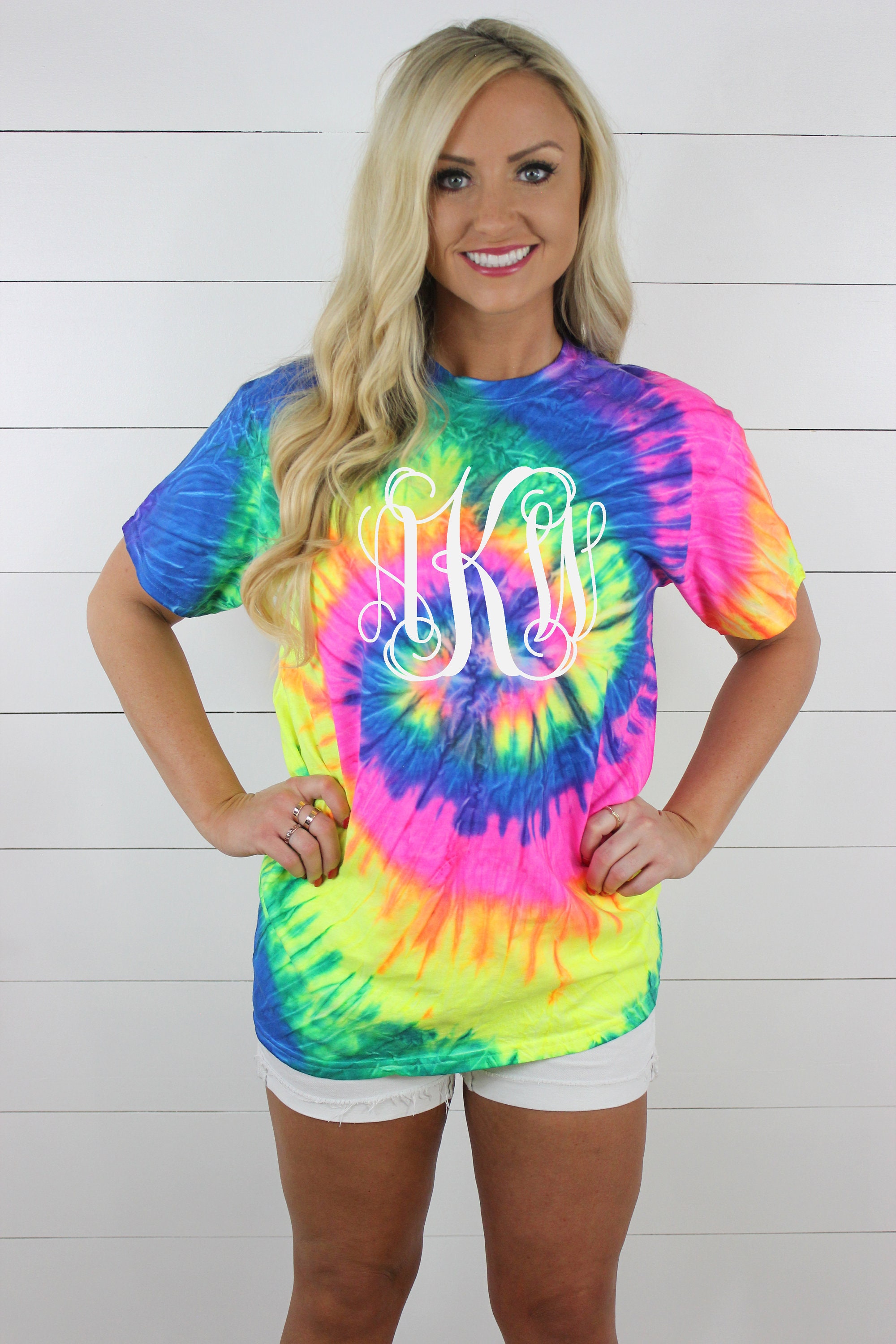 Tie Dye Monogram - Etsy