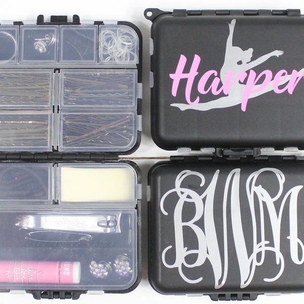 Dance Team Gift - Bobby Pin Case - Mini Hair Kit - Hair Pin Case - Dancer Gift - Dance Competition Gift - Travel Case - Hair Tie Storage