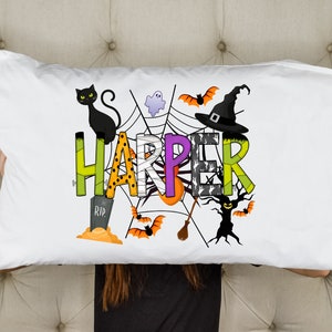 Halloween Personalized Pillow Case | Slumber Party | Sleepover Gifts | Sleepover | Party Favor | Craft Project
