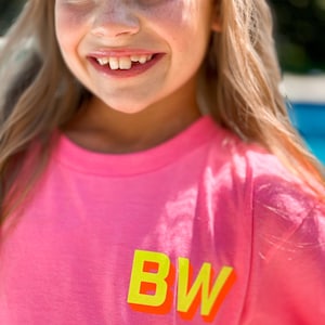 NEON Shadow Block Monogram Sweatshirt | Personalized Shirt | Dance Gift | Sister Gift | Dance Recital Gift | Birthday Gift | Sorority Gift
