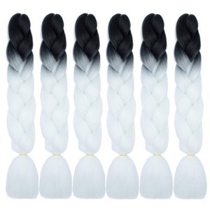 Pure Snow - Crochet Twists/Full Set/flat twist/made to order/single ended