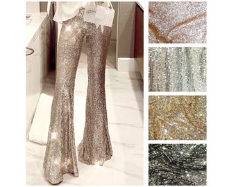 sequin bell bottoms plus size