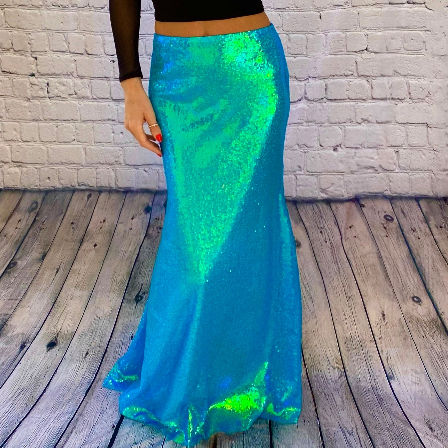 Sequin maxi top skirt yellow
