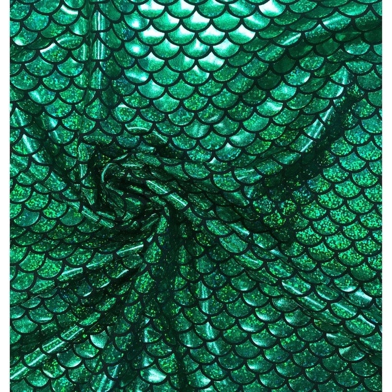 Walkable Green Fish Scale Mermaid Skirt Halloween Costume with Slim Waistband Design image 6
