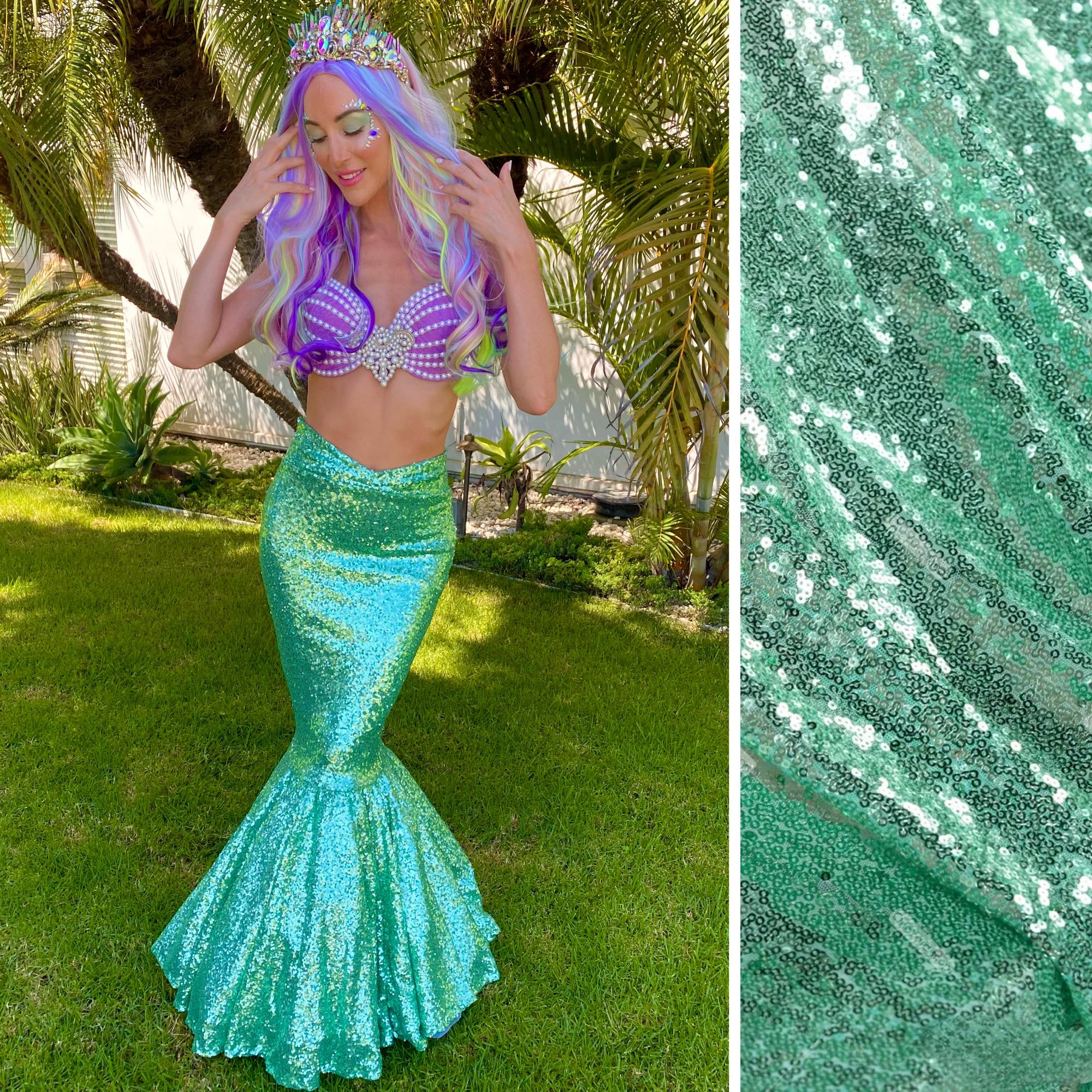 Walkable Sequin Mermaid Costume Tail for Women Halloween Cosplay - Etsy