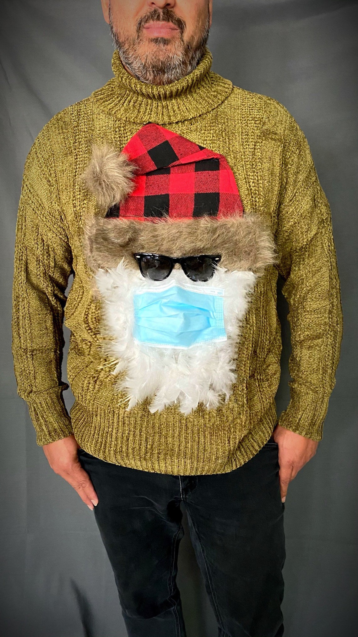 Mens Ugly Christmas Sweater Unisex Handmade Unique Funny Etsy