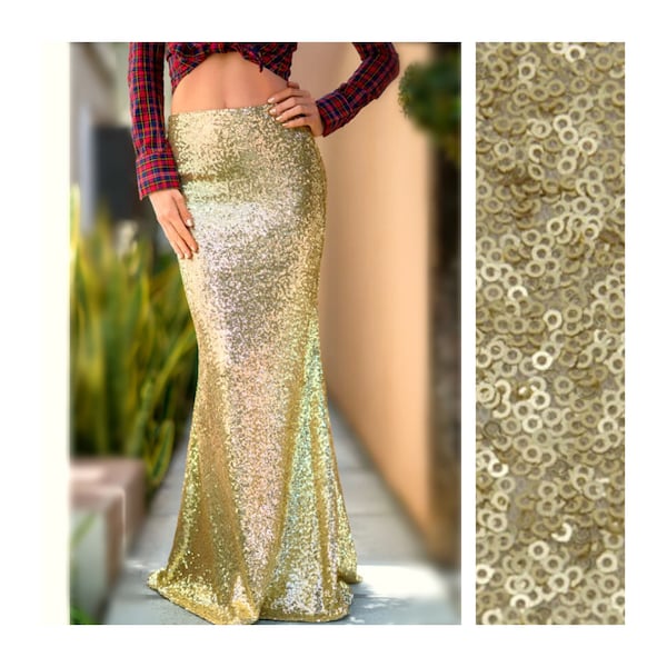 Long Skirt with Sequin Belt main image 0