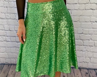 Versatile Womens Sequin Circle Skirt | Perfect for Parties or Evening Events