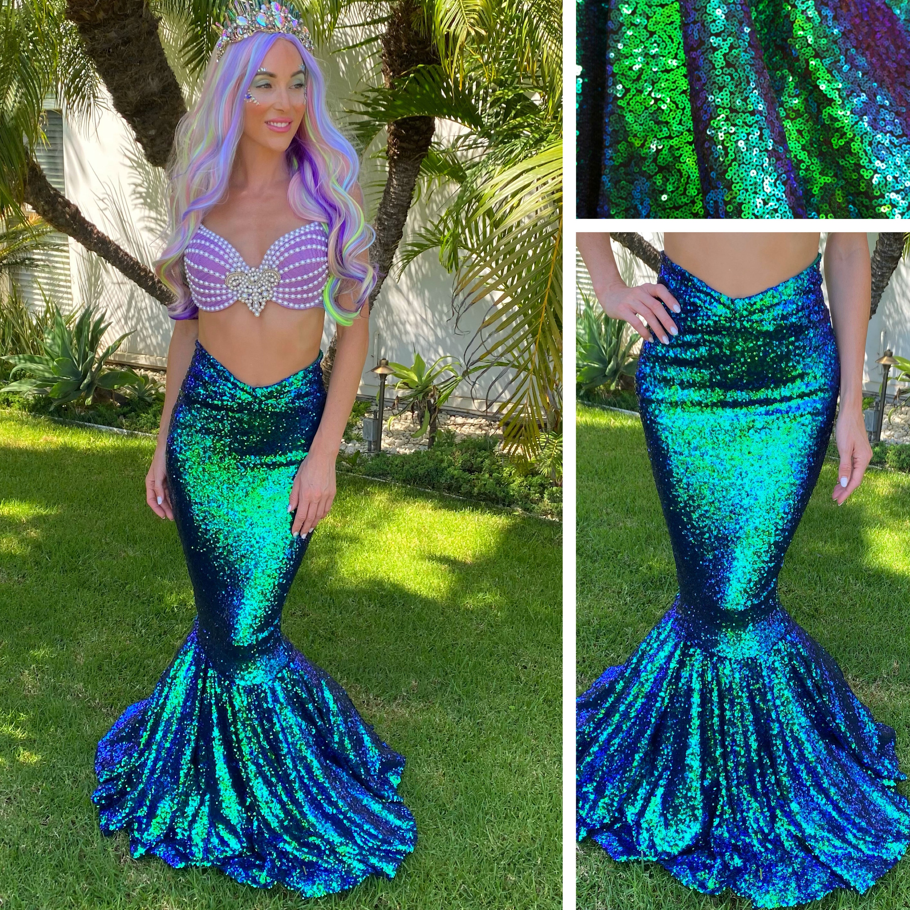 Mermaid Costume Top Custom Clamkini Mermaid Bra in Custom Color Custom Bra  Size Eco Friendly Waterproof Shell Costume Matching Mermaid Tail 