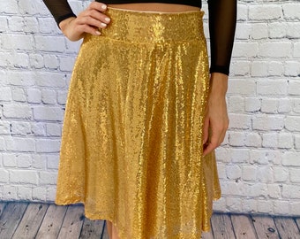 Handcrafted Sequin Circle Skirt for Women | Glittering Style and Comfort