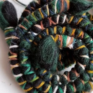 Camouflage Wolle Dreadlock Haarkrawatte: Biegsamer Hair Wrap