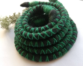 Dreadlock Krawatte - GREEN MYSTICAL FOREST • Dreadlock Krawatte Dread Krawatte Biegekrawatte Spiral Locks Dreadlock Accessoires Haargummi Haargummi