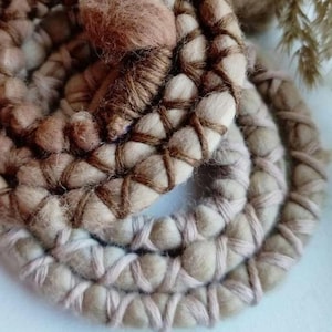 Dreadlock Woolly Tie - CARAMELLO • Dreadlock Tie Dread Tie Bendable Tie Spiral Locks Dreadlock Accessori Fascia per capelli Elastico per capelli Cioccolato