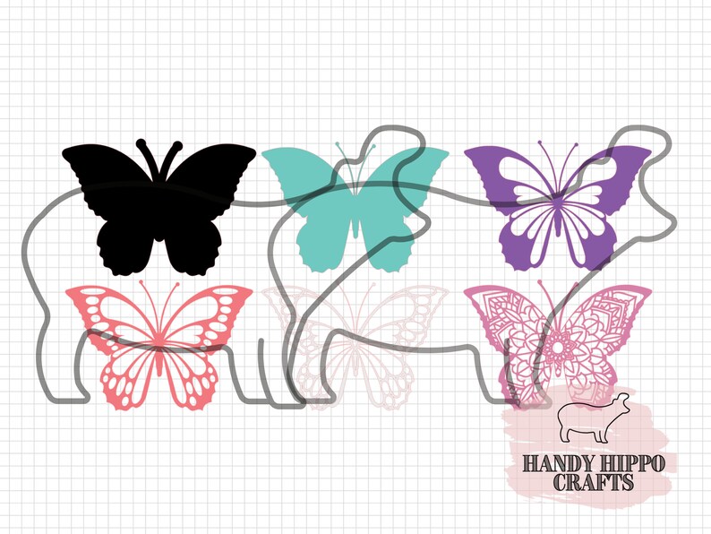 Download Layered Mandala Butterfly Svg Project - Layered SVG Cut ...