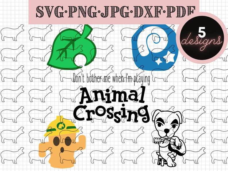 Download Animal Crossing SVG 5 Files Bundle Nintendo Bundle Switch ...