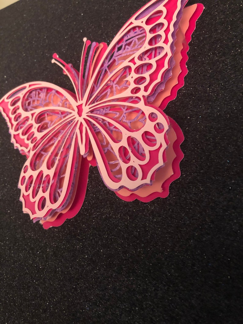 Download 3D Butterfly mandala with 6 layers SVG Cut File for Cricut | Etsy