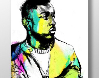 Kendrick Lamar Illustration - High Quality A3 / A2 Print