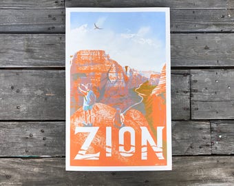 Zion National Park Poster 11x17