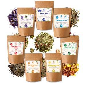 Chakra balancerende theeset: 7 kruidenmelanges voor yoga en meditatie