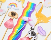Snapchat Filters Photo Booth Props Wedding Photo Booth Props Bridal Shower Props Hen Party Props Bachelorette Party Props