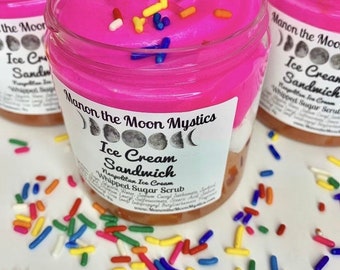 Wholesale ice cream sandwich whipped sugar scrub