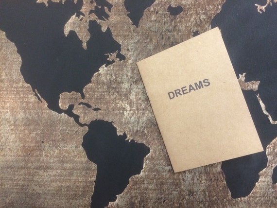 dream notebook, dream notepad, Perfect dream journal, sketchbook, or for writing. Great gift for the dreamer in your life