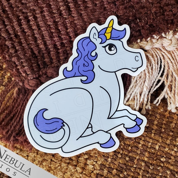 Baby Unicorn 3" Vinyl Sticker - Kawaii Waterproof Mythology Sticker with UV Protection