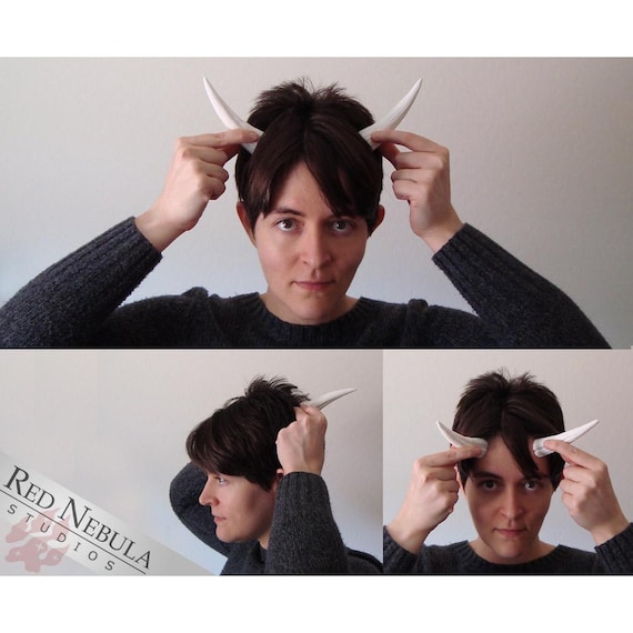 4.5 Inch Thin Horns or Spikes (Pair), Demon Horns, Monster Horns, Blank Resin Horns, Fantasy Costume Horns